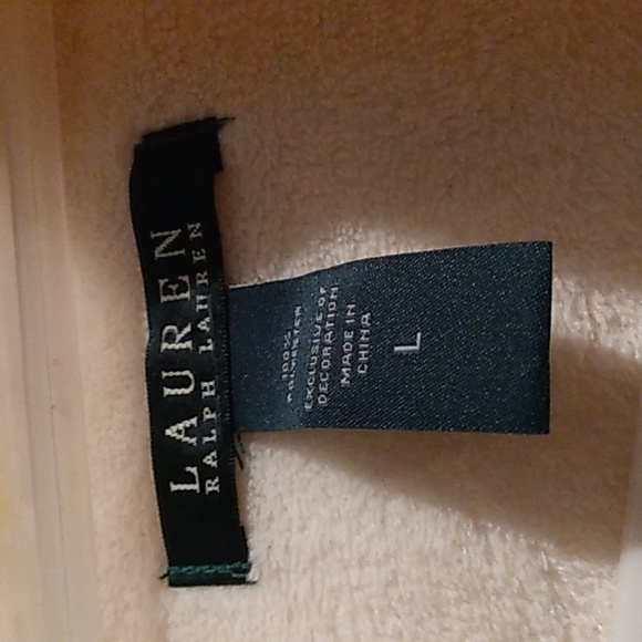 Lauren Ralph Lauren soft thick robe with pockets"belt - Picture 2 of 8